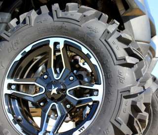 MSA M15 Crusher 15 ATV / UTV Wheels on 28 Moto MTC Tires for Can Am 