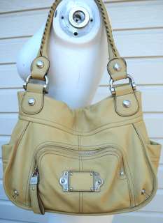MAKOWSKY yellow leather bag handbag purse  