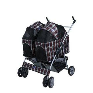   By Side Double Twin Pet Stroller *Red Plaid* Explore similar items