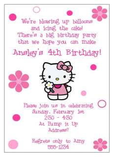 Hello Kitty Birthday Invitation  