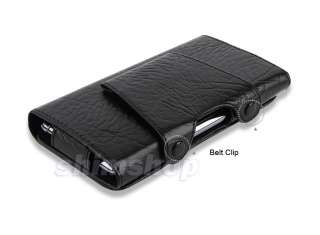 Dell Streak 5 AT&T O2 UK Black Leather Belt Clip Pouch Case Cover 