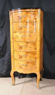 French Bombe Chest Drawers Tall Boy Louis XV  
