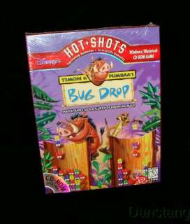   we have a Disneys Hot shot Bug Drop   Timon & Pumbaas CD Rom Game
