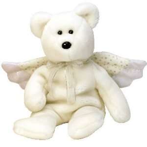 TY Beanie Baby   HERALD the Angel Bear: Toys & Games