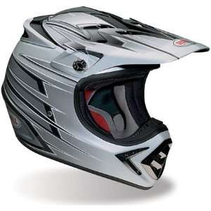  Bell Moto 8 Motocross Holeshot Black and Silver Helmet 