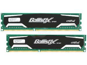    Crucial Ballistix sport 4GB (2 x 2GB) 240 Pin DDR3 SDRAM 