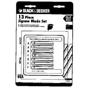 Black & Decker 75 623 Jigsaw Blade Set