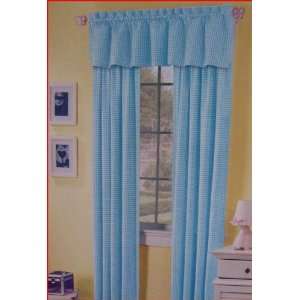   Curtains  The Kids Room  2 Panels Soft Blue Gingham   84 L Home