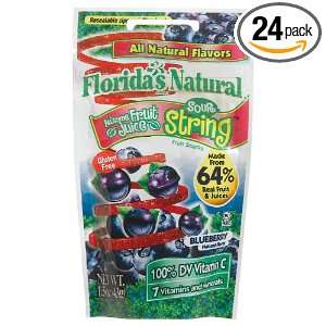 Floridas Natural String Zipper Pouch, Blueberry, 1.5 Ounce Bags (Pack 