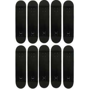  10 TMR Black Blank Pro Skateboard Decks With Grip Tape New 