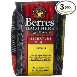 Berres Brothers Coffee Roasters Sumatra Dark Coffee, Whole Bean, 10 