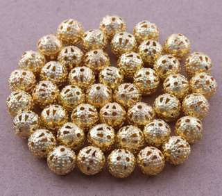   Gold Plated Spacer Loose Beads Findings Bracelets necklace charms 6mm