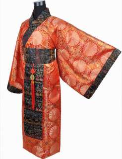 Chinese Costume Mens Robe Opera Stage Emperor Clothing  
