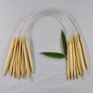 18pairs 60cm 24 circular bamboo knitting needles New  