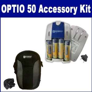  Pentax Optio 50 Digital Camera Accessory Kit includes 