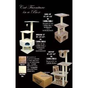   Pet Faux Fur 73 CASITA   Cat Condo tree Furniture Tower
