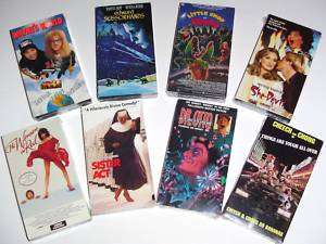 VHS VIDEOS COMEDY Sister Act, Waynes World, She Devil  