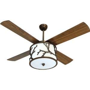   LB56DC, Lauren Dark Coffee 56 Ceiling Fan with Light & Remote Control