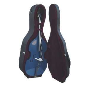   Case + Carrying Bag + Bow   BLUE Color Musical Instruments