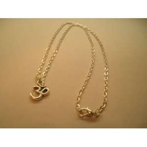  Silver Chain Om Hindu Symbol Pendant Necklace 14 