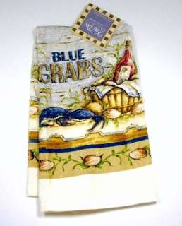 Maryland Blue Crab TiKi Bar Cotton Kitchen Towel  