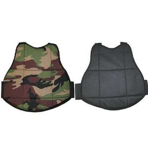 Paintball Reversible Chest Guard Protector   Camo/Black  