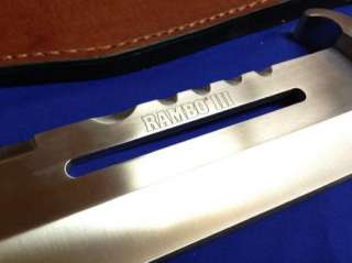 MASTER CUTLERY MC RB3 RAMBO III RAMBO 3 LARGE FIXED KNIFE LEATHER 