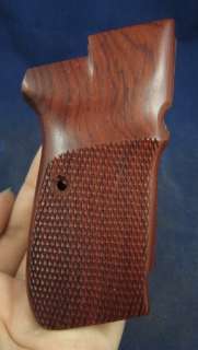 NEW WOOD CHECKERED GRIPS FOR CZ 82 83, FULL SIZE, HANDMADE  