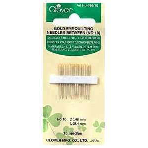  NT803 CLOVER GOLD EYE QUILTING NEEDLES 15 SIZE 10 Arts 