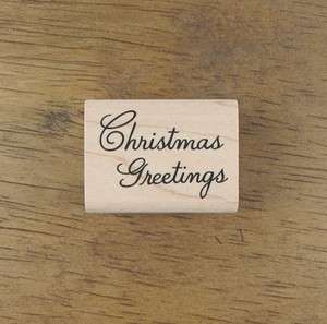 Decorative Stamps Rubber Stamp_Christmas greetings  