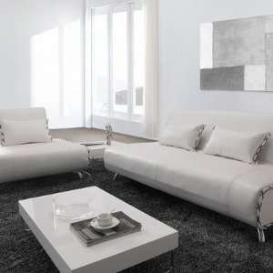  Essence Leatherette Convertible Sofa Bed and Chair Set in 