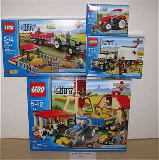NEW SEALED LEGO 7634 7635 7637 7684 CITY FARM PIG TRACTOR 4WD HORSE 