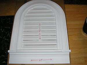   Cathedral Louver Gable Vent DOOR WINDOW PEDIMENT HEADER MOLDED  