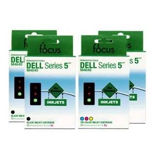 Remanufactured Dell Ink   2 M4640 & 2 M4646 Black/Color Ink Cartridges 