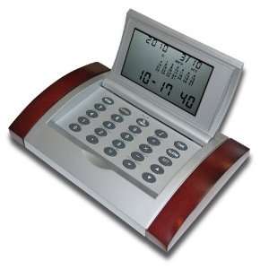  16 Cities World Executive Time Alarm Clock with Calculator 