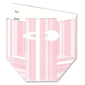  Diaper Baby Shower Invitations   Pink Stripes Office 