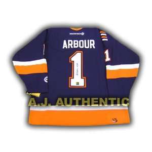 AL ARBOUR NY Islanders SIGNED Stanley Cup Hockey JERSEY
