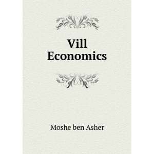  Vill Economics Moshe ben Asher Books