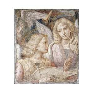  Music Making Angels   A Fragment by Bernardino Luini. size 