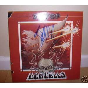 BILLY GIBBONS signed *ZZ TOP* DEGUELLO Record LP W/COA   Sports 