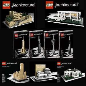 LEGO Architecture Set of 9   Frank Lloyd Wright Fallingwater 