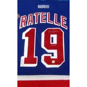 JEAN RATELLE New York Rangers Autographed Hockey Jersey