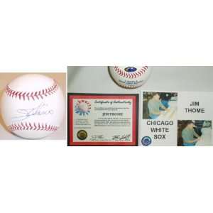  Jim Thome Signed MLB Baseball: Sports & Outdoors