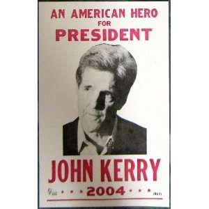 John Kerry for President 14 x 22 Vintage Style Poster