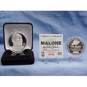  Utah Jazz Karl Malone Silver Medallion