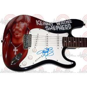  KENNY WAYNE SHEPHERD Autograph Signed AIRBRUSH Guitar 