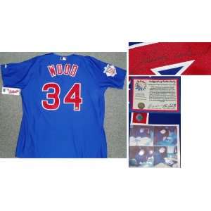  Kerry Wood Signed Cubs Majestic Auth. Blue Jersey Sports 