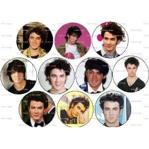  Set of 10 KEVIN JONAS Pinback Buttons 1.25 Pins / Badges 