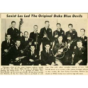  1951 Print Les Brown Music Duke College Blue Devil Band 