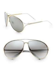 Gucci   Metal Aviator Sunglasses
